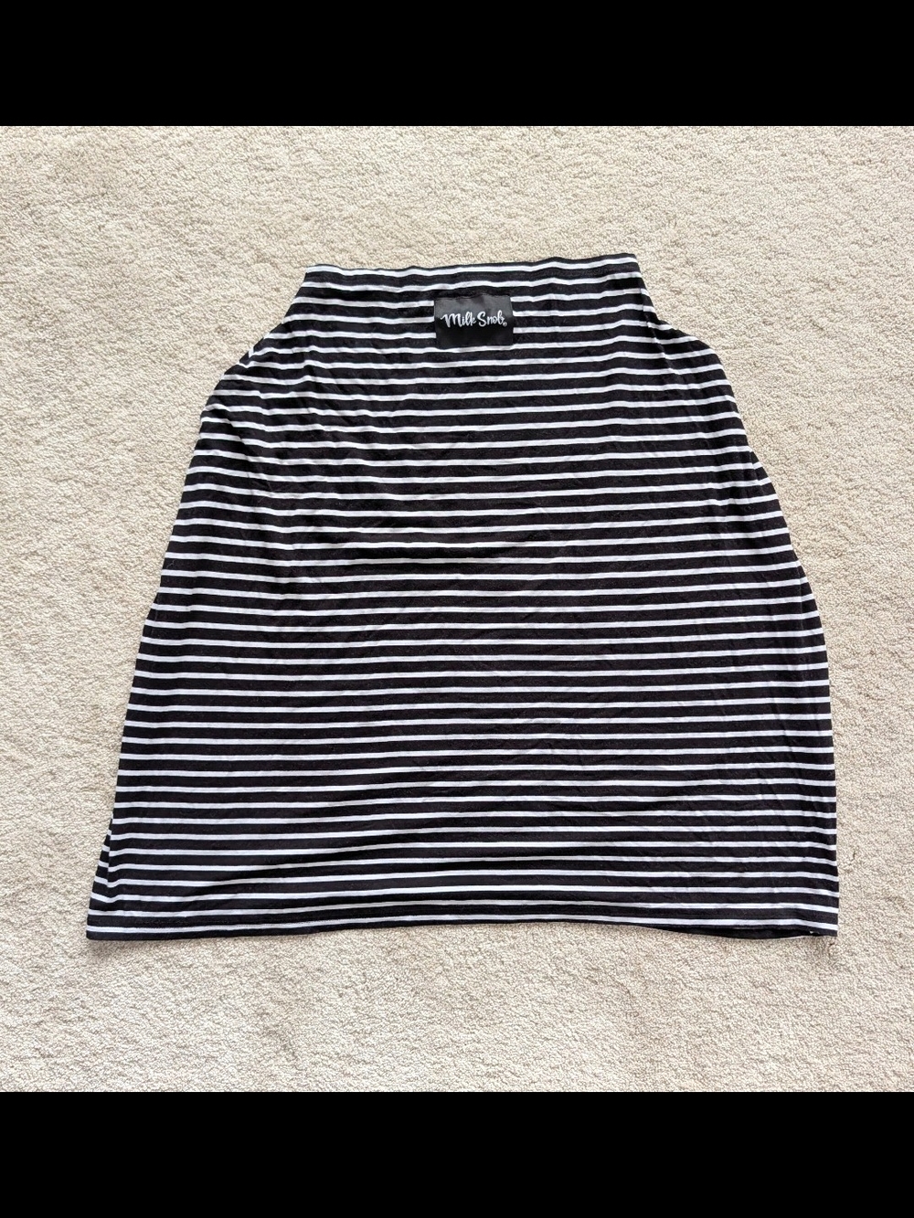 Milk Snob Striped Nursing/Car seat cover